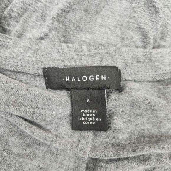 Halogen V Neck Blouse Long Sleeve Gray Small NWT - Picture 3 of 8